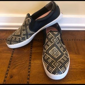 Dr Scholls Mattison Slip On Shoes Black & Tan 8.5